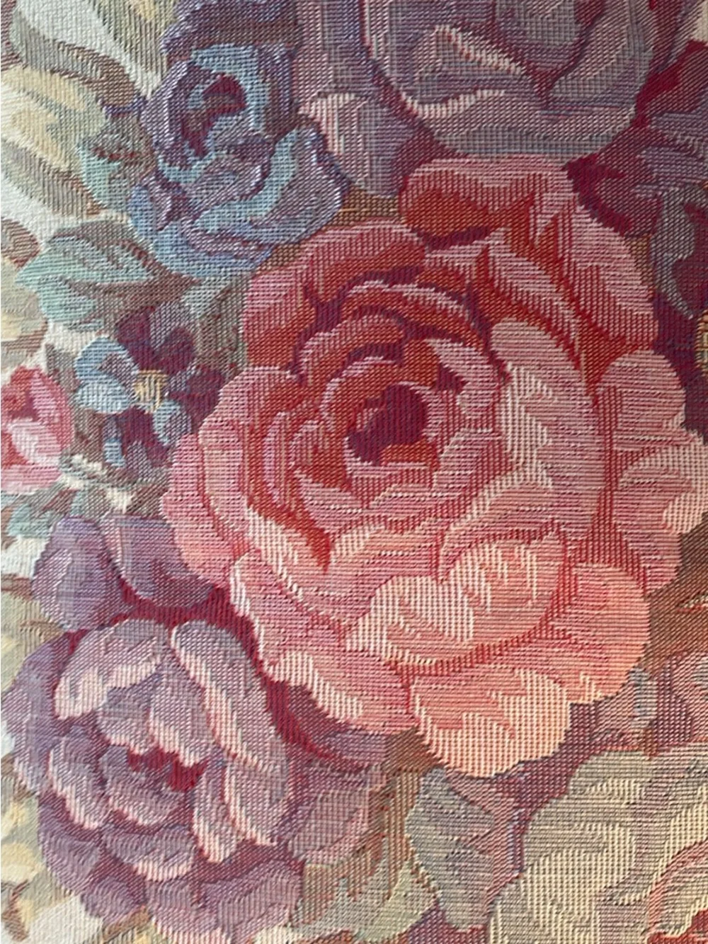 Floral Rose Bouquet Decorative Pillow - Pink and Beige print Set